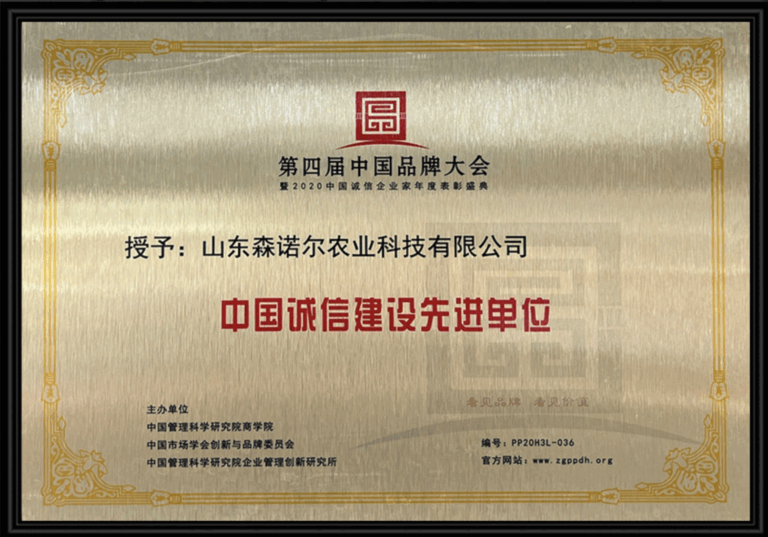 Advanced Company of Chinese Integrity Construction